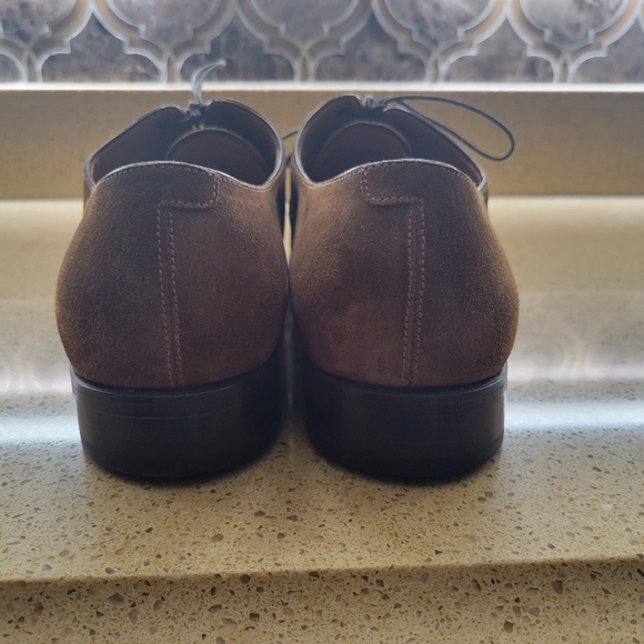 Ralph Lauren Purple Label Denver Suede Cap Toe Shoe - Picture 5 of 7